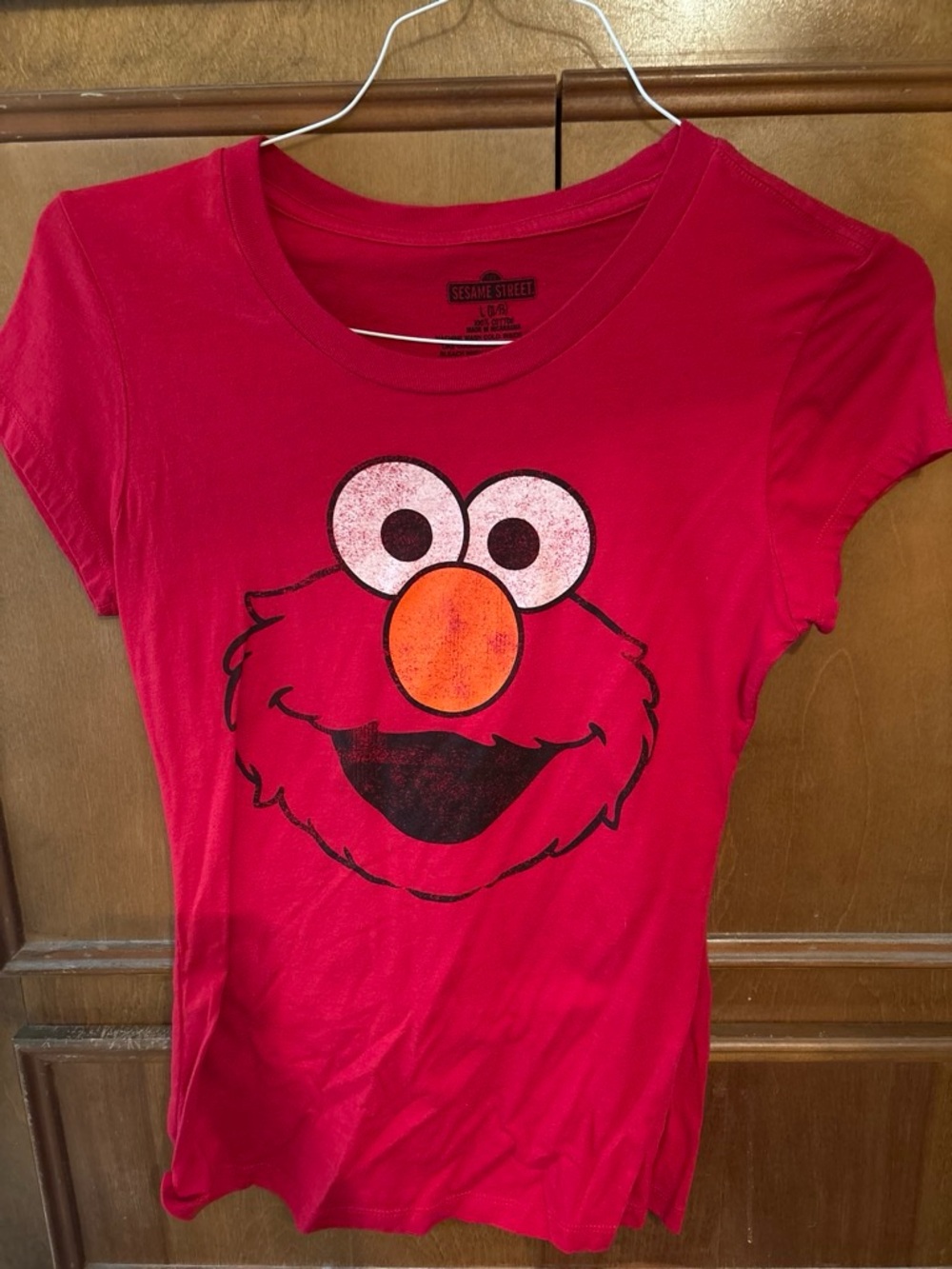 Sesame Street Elmo Short Sleeve Tee in Red with Orange Nose